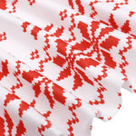 Christmas Snowflake Print Long-Sleeve Dress