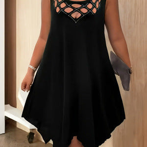 Sleeveless Commuter Dress - black