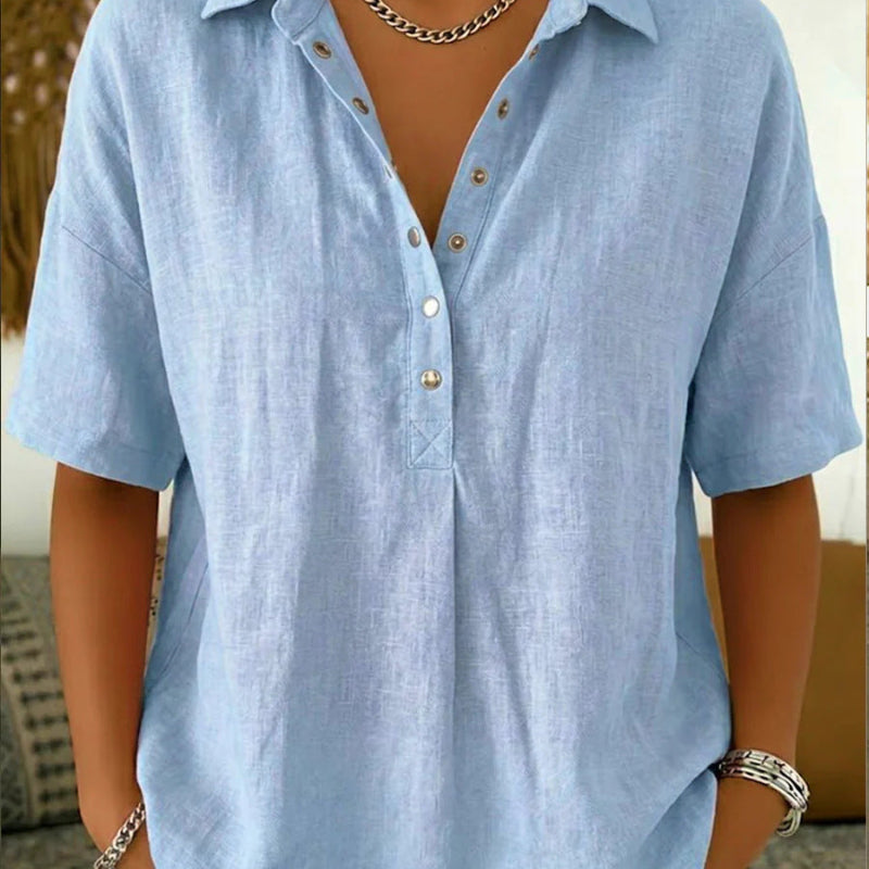 Short-sleeved Shirt - blue
