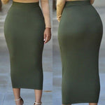 High Waist Pencil Bodycon Maxi Skirt - runwayfashionista.com