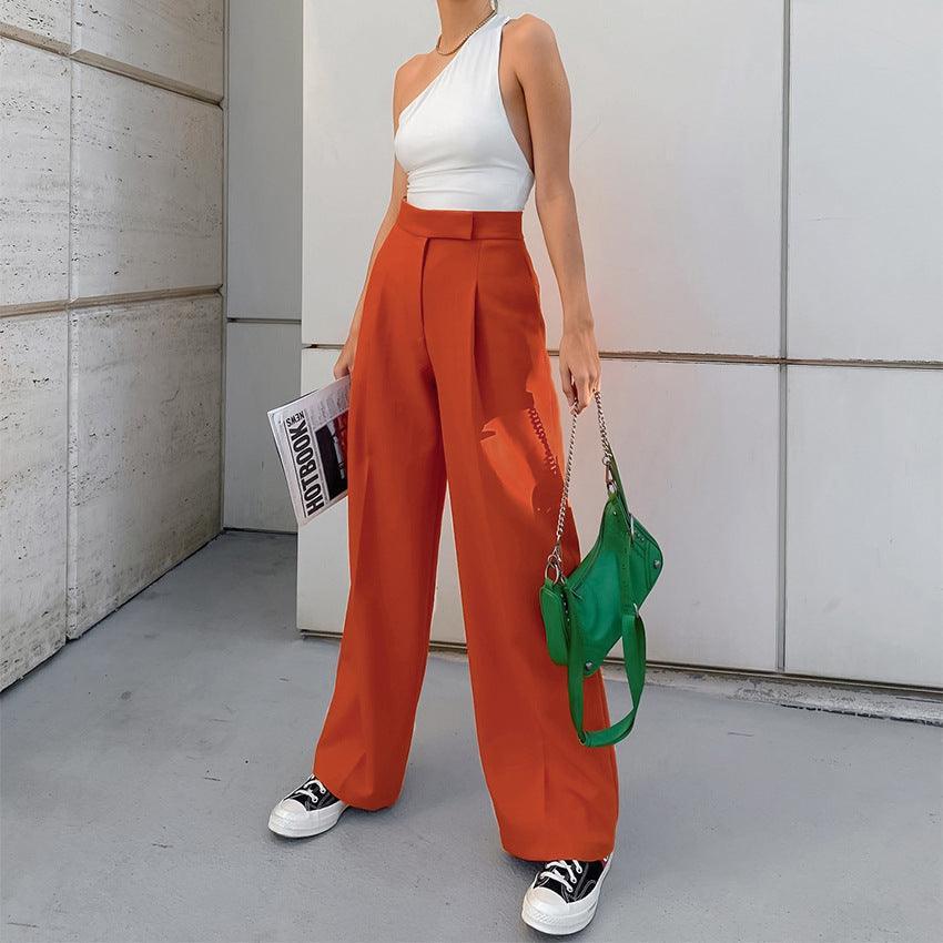 New French Fashion Casual Trousers - runwayfashionista.com