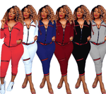 Crop Tops Long Pants Clothes Set - runwayfashionista.com