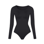 Long Sleeve Body Slimming Bodysuit - runwayfashionista.com