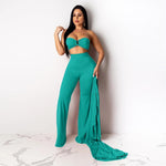 Long-Sleeved Cloak Vest Pants Three-Piece Set - runwayfashionista.com