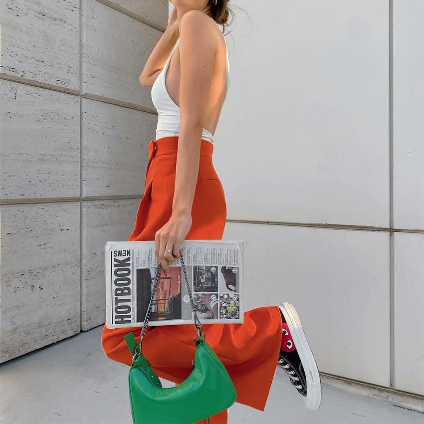 New French Fashion Casual Trousers - runwayfashionista.com