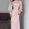Own the Room: Accessorizing Your Elegant Pink Satin Maxi Dress