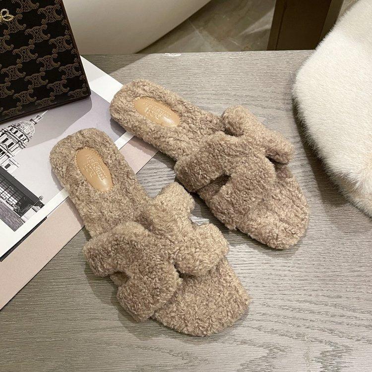 New Square Head Thick Slippers