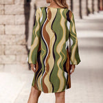 Long Sleeve Round Neck Dress