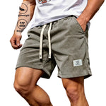 Men's Corduroy Drawstring Shorts - grey