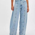 Wide Leg Jeans with Pockets
