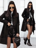 Medium Length Woollen Coat - runwayfashionista.com