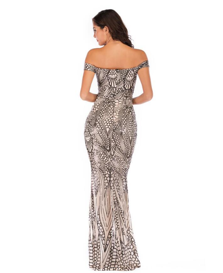 Off Shoulder Maxi Dress - runwayfashionista.com
