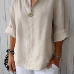 V-neck Long-sleeved Tops