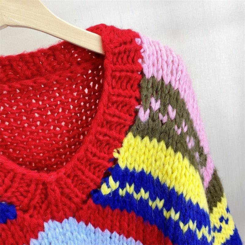 Long Sleeved Striped Sweater