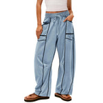 Y2K Wide-leg Pants With Pockets