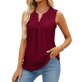 V-Neck Slim Fit Tank Top - runwayfashionista.com