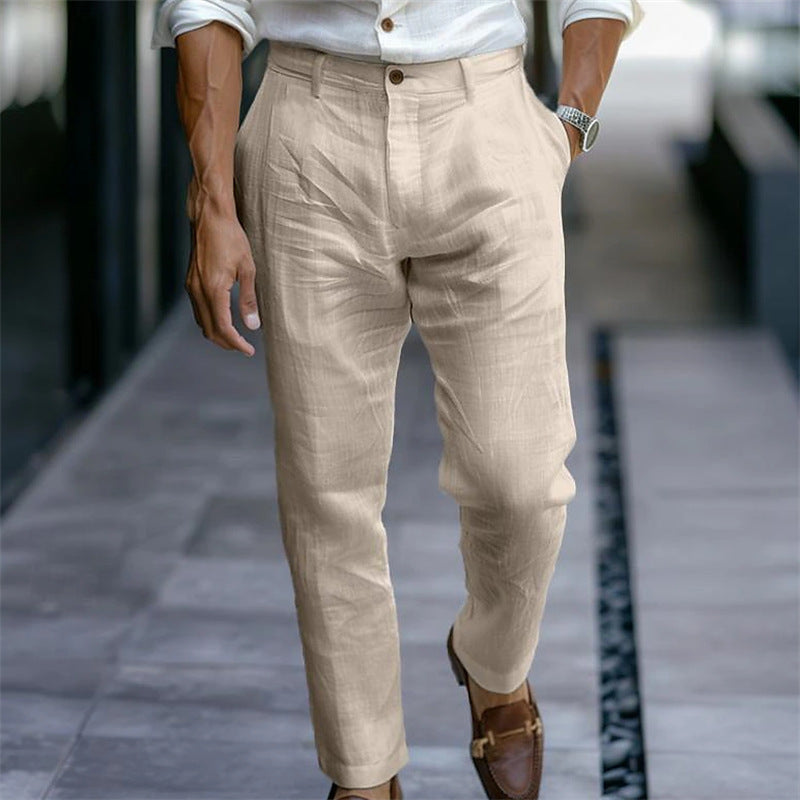 Breathable Casual Pants - khaki