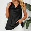 Solid Cowl Neck Top - runwayfashionista.com