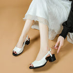 Fish Mouth Open-Toe Sandals - runwayfashionista.com