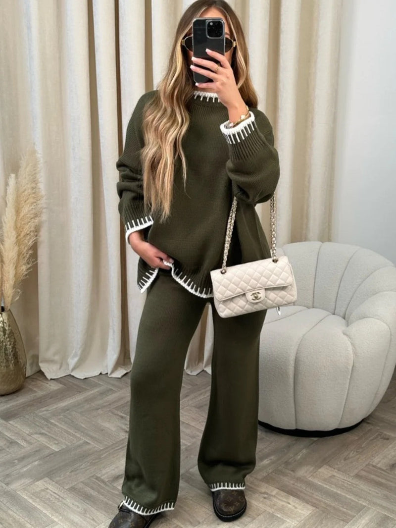 Casual loose two piece set - runwayfashionista.com