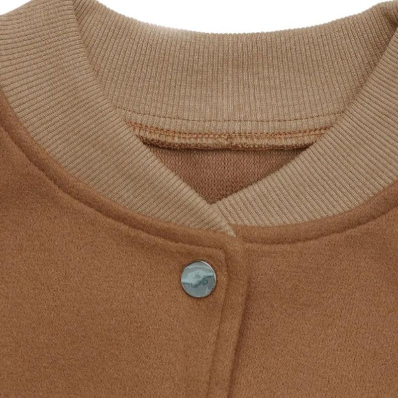 Snap down long sleeve jacket