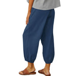 Effortless Chic: The Loose-Fitting High-Waist Nine-Point Wide-Leg Pants You'll Love!