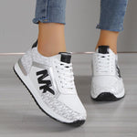 Tie Up Round Toe Breathable Sports Shoes - runwayfashionista.com