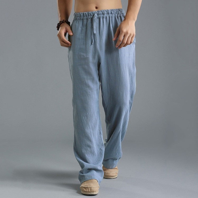 Effortless Comfort: The Ultimate Guide to Loose Casual Straight-Leg Pants! - light blue