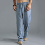 Effortless Comfort: The Ultimate Guide to Loose Casual Straight-Leg Pants! - light blue