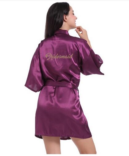 Party Robe Short Satin - runwayfashionista.com