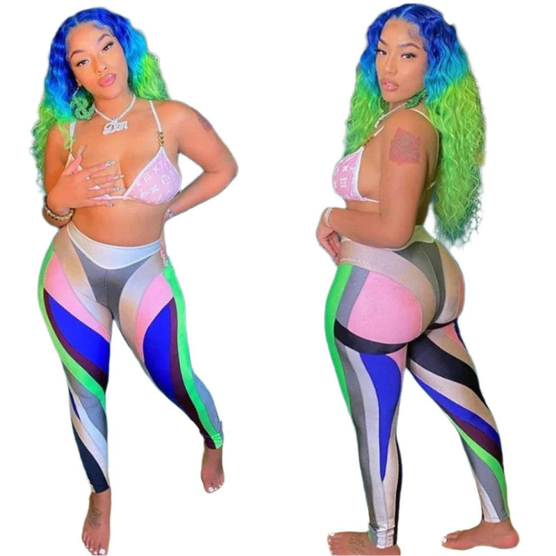 Women's digital printed sexy sports leggings
