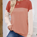 Round Neck Long Sleeve Sweatshirt - Runwayfashionista.com