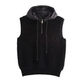 Hooded Knitted Vest