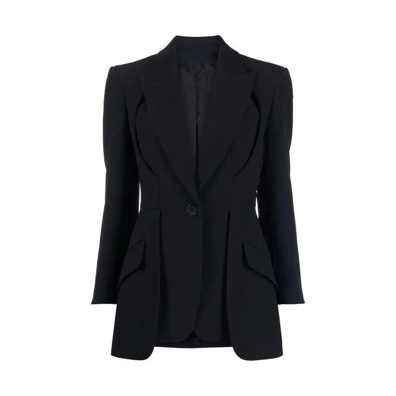 Hollow Out Irregular Suit Jacket