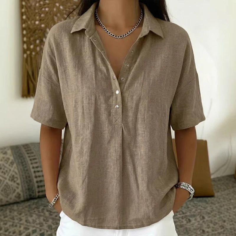 Short-sleeved Shirt - khaki