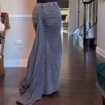 Denim Bodycon Maxi Skirt