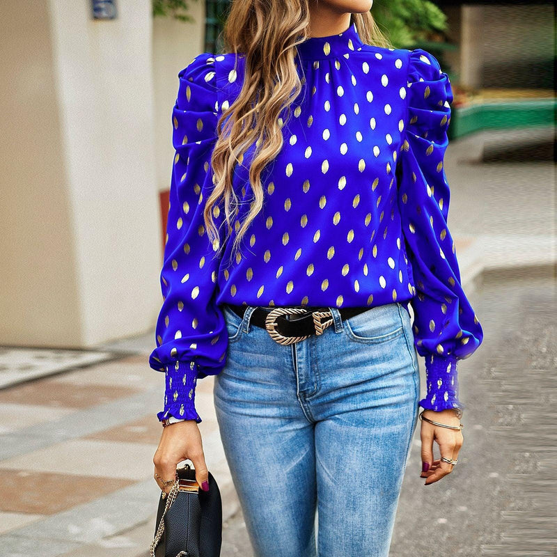 Round neck long sleeved shirt - runwayfashionista.com