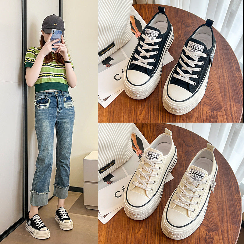 Sponge Cake Retro Board Casual Shoes