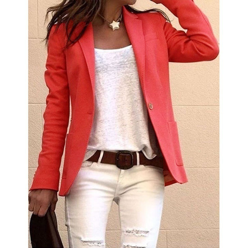 Candy colored long sleeved small Jacket - runwayfashionista.com