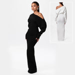 Off-shoulder Bodycon Midi Dresses