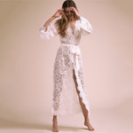 Chic White Lace Bikini Cover-Up