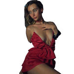 Tiered Ruffle Mini Dress ✨ - red