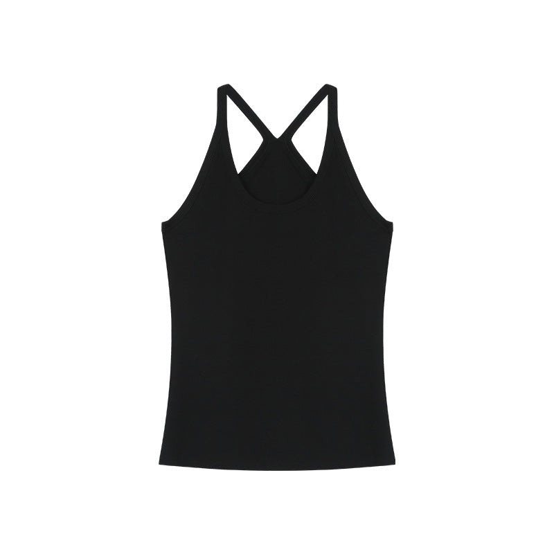Sleeveless Basic Versatile Top - black