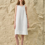 Sophisticated Summer Style | The High-End Tencel Linen A-Line Reveal - white
