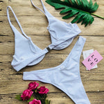 Underwire Push-Up Bikini Set With High-Cut Bottom