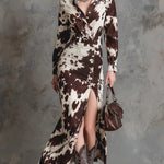 Long Sleeved Irregular Midi: Defy Convention