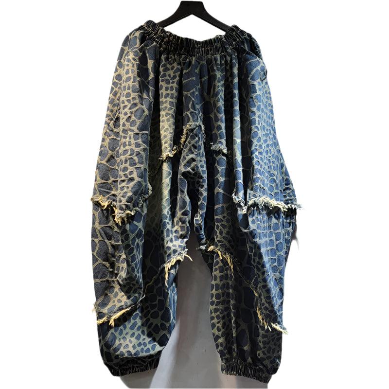 Loose Printed Harem Pants