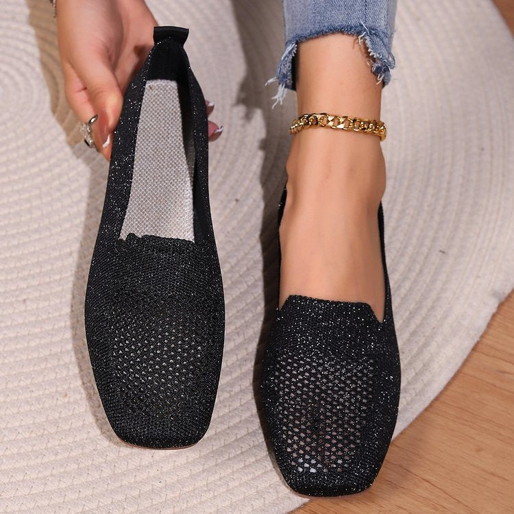 Large Round Toe Flat Sole Single Shoes - runwayfashionista.com