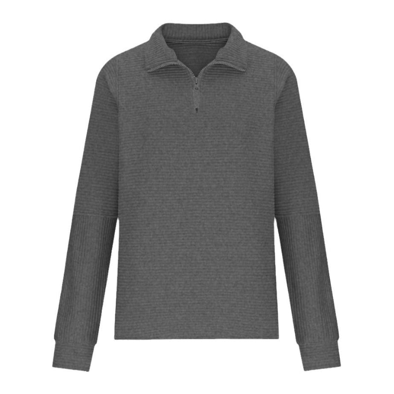 Stand Up Collar Long Sleeve Hoodie