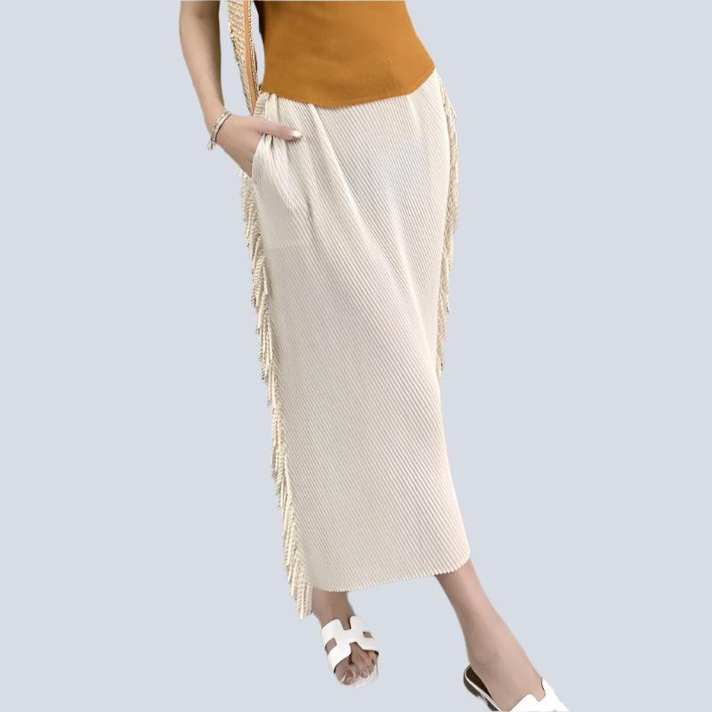 Tassel Knitted Half length Skirt